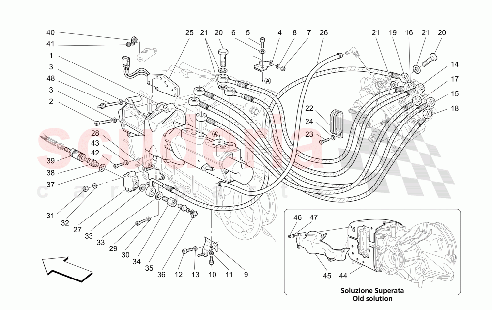 F1 CLUTCH HYDRAULIC CONTROL (Valid for F1) of Maserati Maserati 4200 Coupe (2005-2007) GT