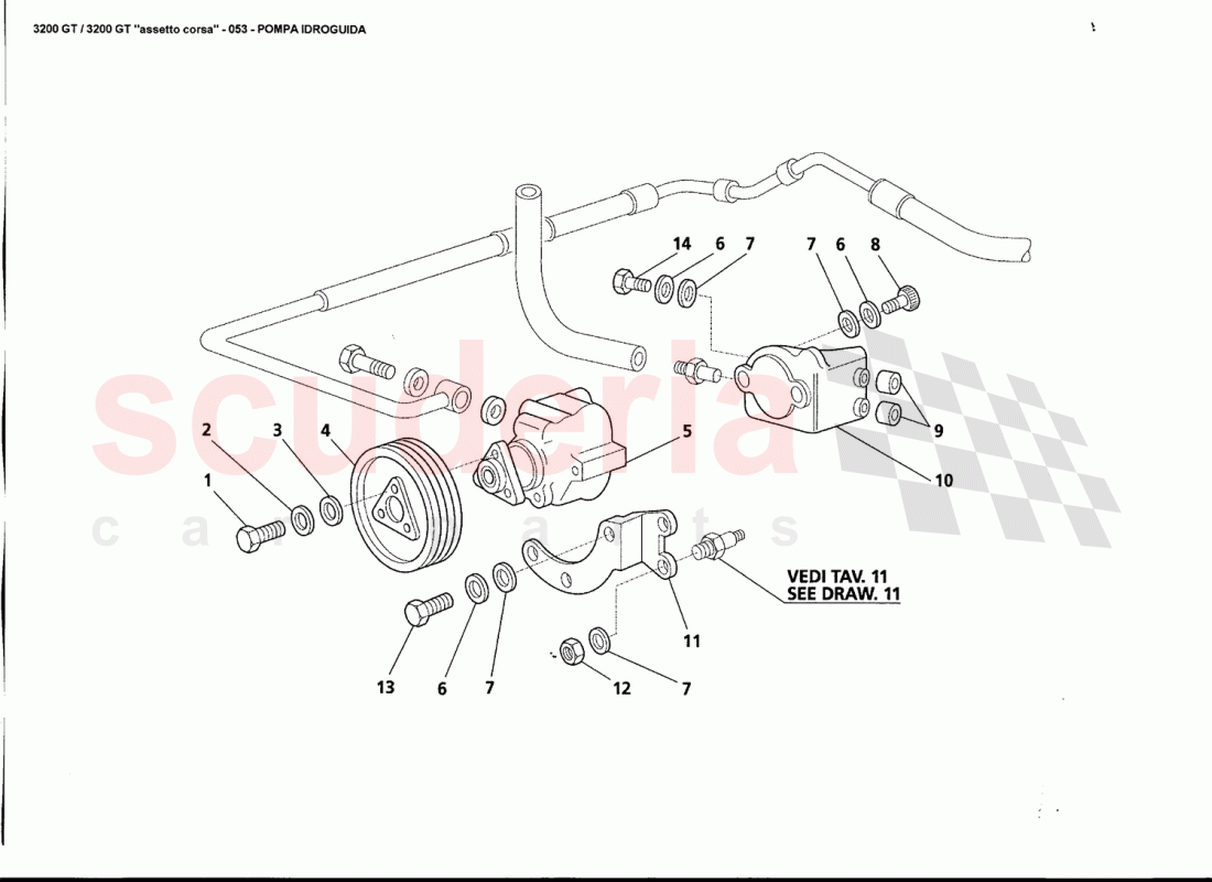 POWER STEERING PUMP of Maserati Maserati 3200 GT / Assetto Corsa