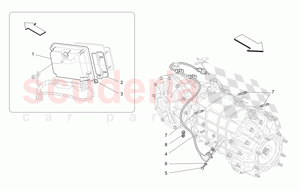 ELECTRONIC CONTROL (GEARBOX) of Maserati Maserati Quattroporte (2003-2007) DuoSelect