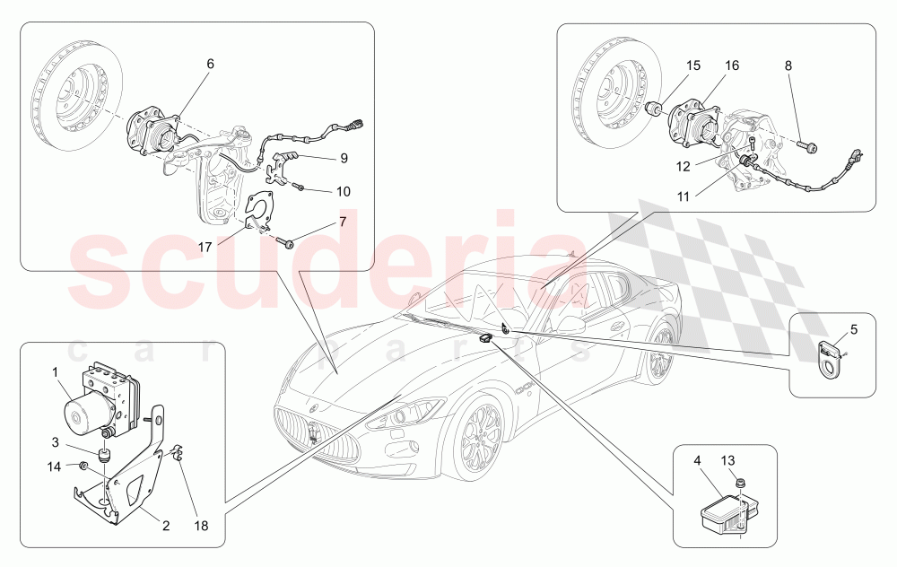 BRAKING CONTROL SYSTEMS of Maserati Maserati GranTurismo (2012-2016) Sport Auto