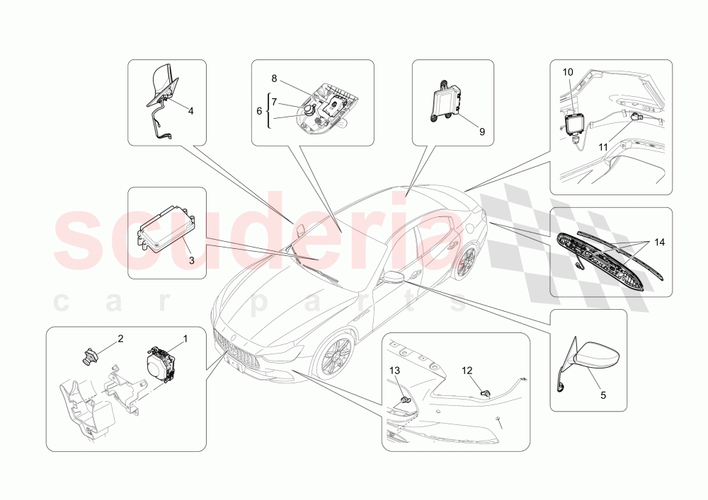 DRIVE ASSISTANCE SYSTEM of Maserati Maserati Ghibli (2017+) Diesel