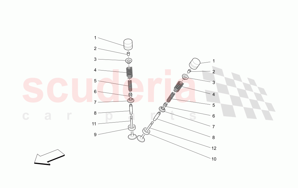 VALVES of Maserati Maserati GranCabrio (2013+) Sport