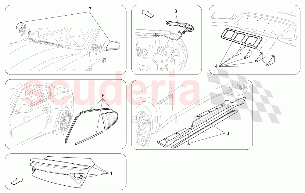 AFTER MARKET ACCESSORIES of Maserati Maserati GranTurismo (2007-2010) Auto