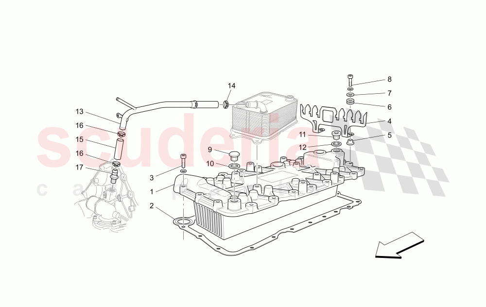 HEAT EXCHANGER of Maserati Maserati GranCabrio (2013+) Sport