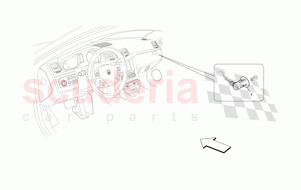 PASSENGER'S AIRBAG-DEACTIVATION of Maserati Maserati GranTurismo (2011-2012) S