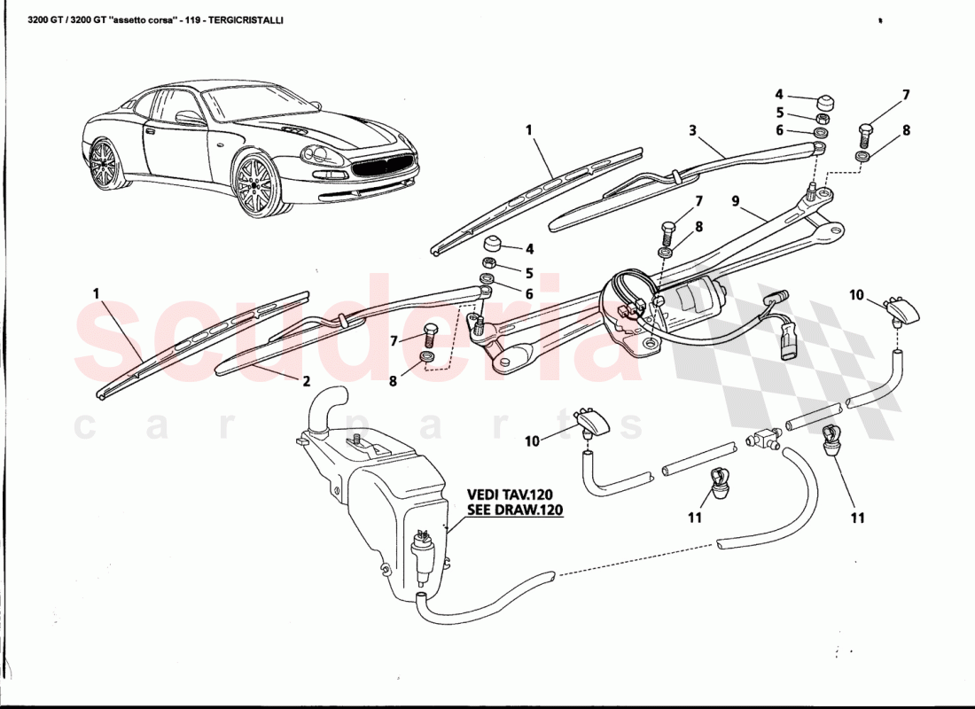 WIPER of Maserati Maserati 3200 GT / Assetto Corsa