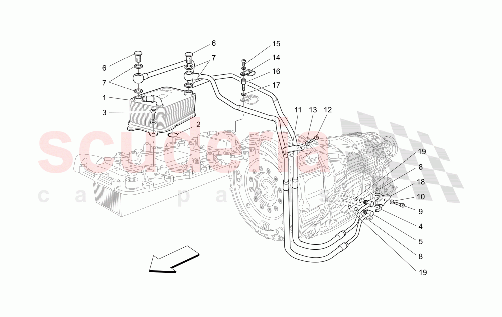 LUBRICATION AND GEARBOX OIL COOLING of Maserati Maserati Quattroporte (2008-2012) 4.2