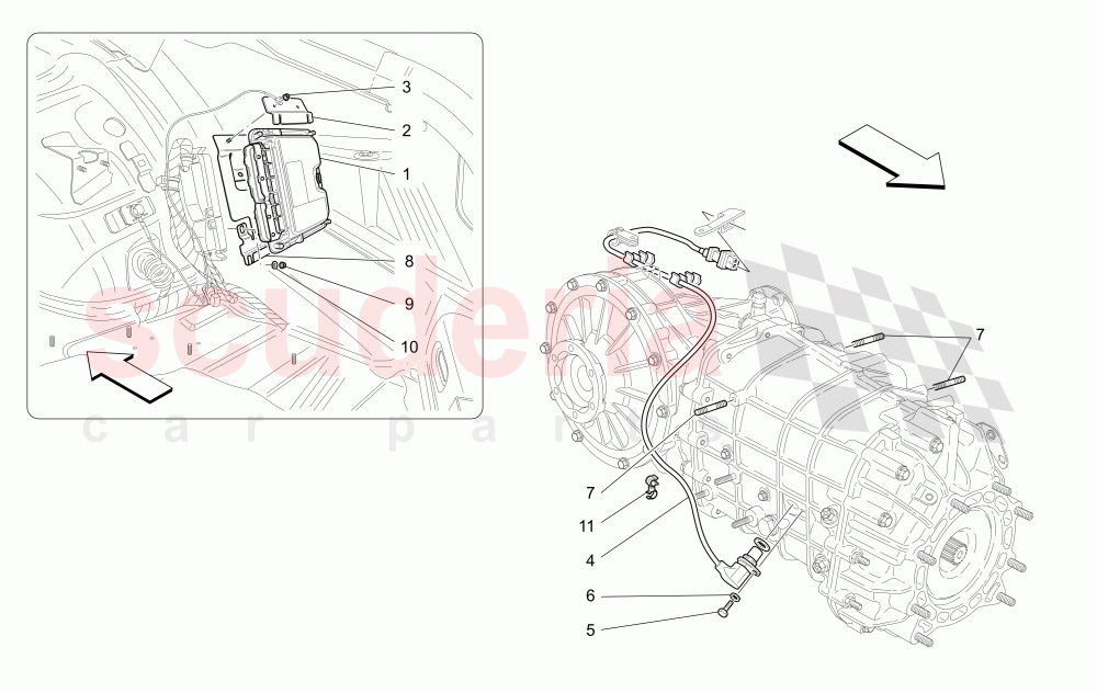 ELECTRONIC CONTROL (GEARBOX) of Maserati Maserati GranTurismo (2008-2010) S