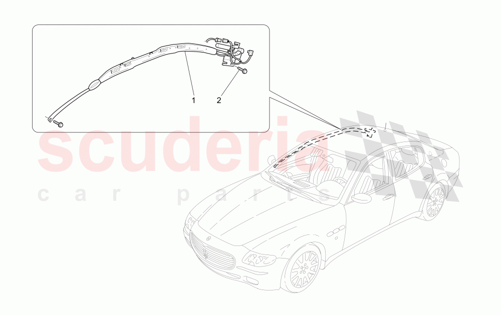 WINDOW BAG SYSTEM of Maserati Maserati Quattroporte (2008-2012) S 4.7