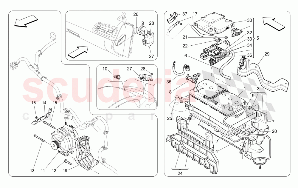 ENERGY GENERATION AND ACCUMULATION of Maserati Maserati Ghibli (2014-2016) Diesel