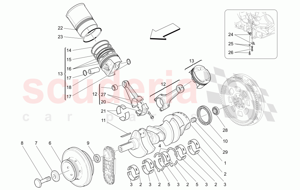 CRANK MECHANISM of Maserati Maserati GranTurismo (2017+) Special Edition CC