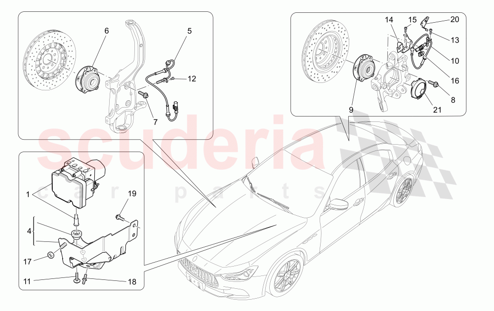 BRAKING CONTROL SYSTEMS of Maserati Maserati Ghibli (2017+) Diesel