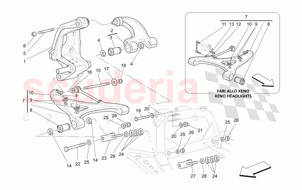 REAR SUSPENSION of Maserati Maserati GranSport Spyder (2005-2007)