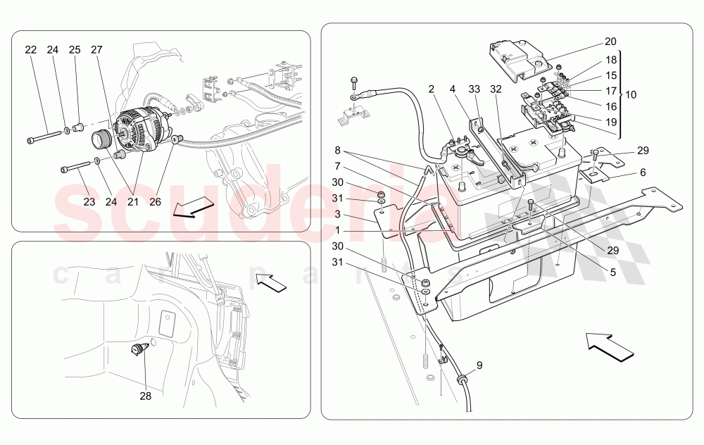 ENERGY GENERATION AND ACCUMULATION of Maserati Maserati GranCabrio (2013-2015) MC