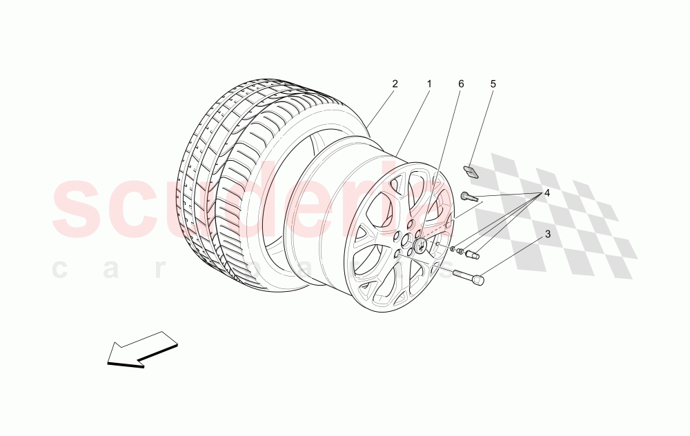 WHEELS AND TYRES (Available with: Special Edition) of Maserati Maserati GranCabrio (2017+) Special Edition