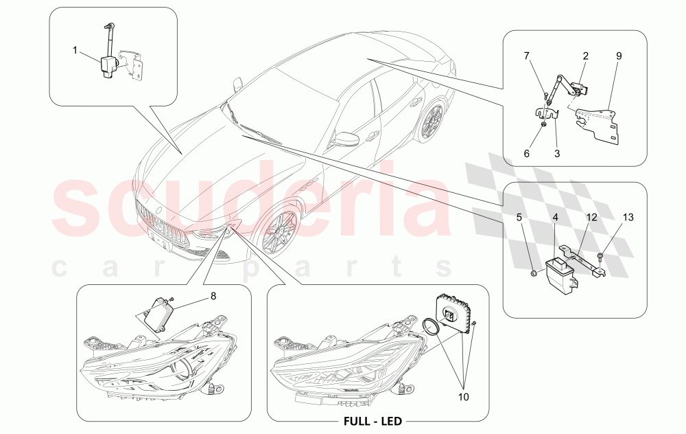 LIGHTING SYSTEM CONTROL of Maserati Maserati Ghibli (2017+) Diesel