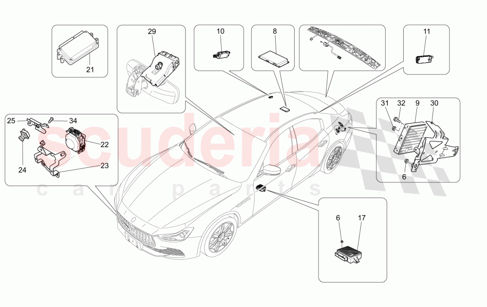 IT SYSTEM of Maserati Maserati Ghibli (2017+) Diesel