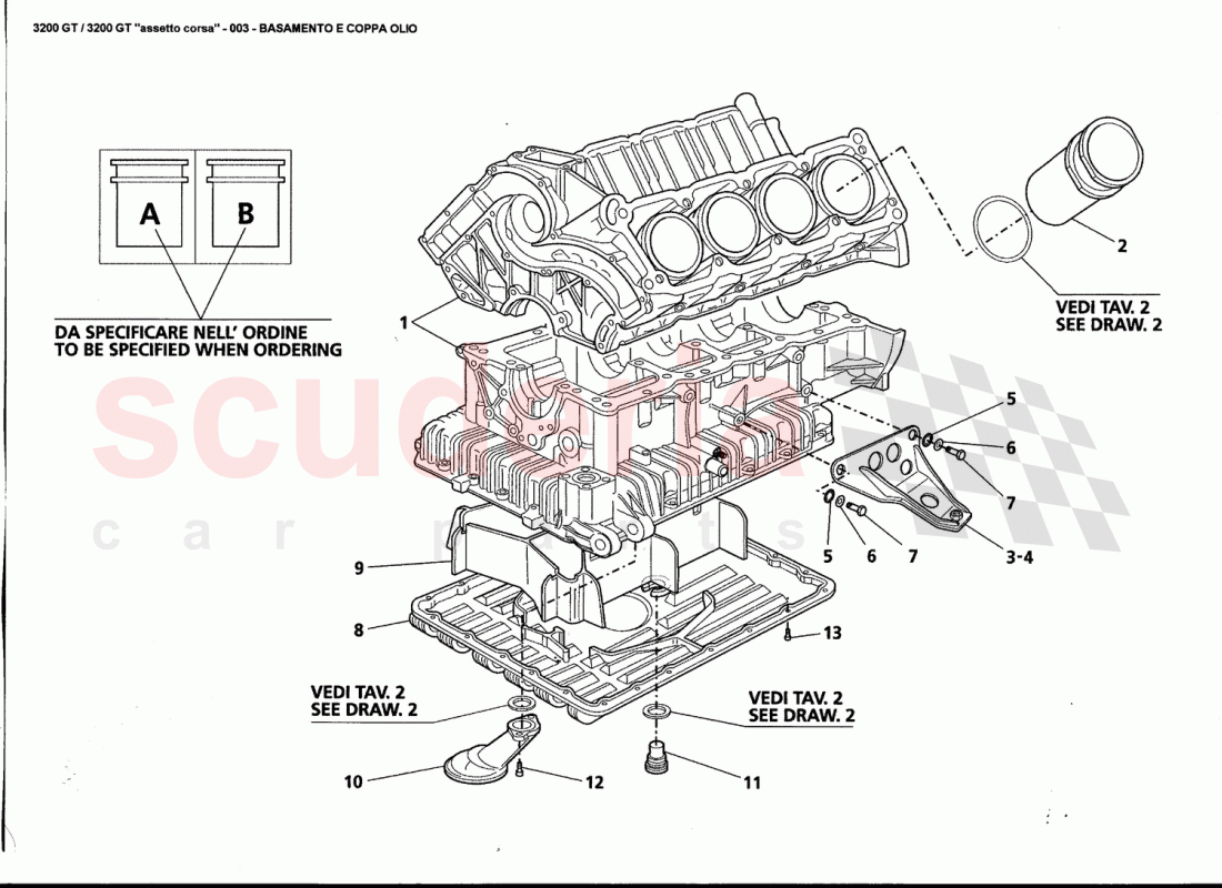 ENGINE BLOCK AND OIL SUMP of Maserati Maserati 3200 GT / Assetto Corsa