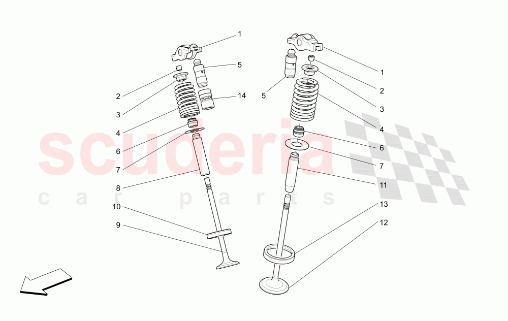 VALVES of Maserati Maserati Quattroporte (2013-2016) S V6 410bhp