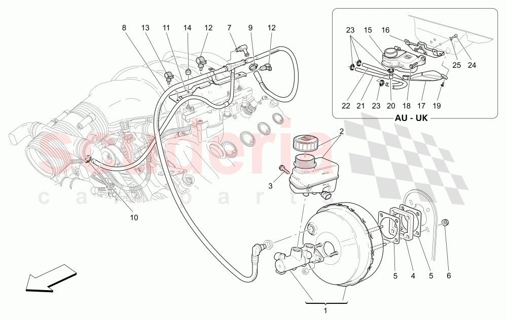 BRAKE SERVO SYSTEM of Maserati Maserati Quattroporte (2008-2012) S 4.7