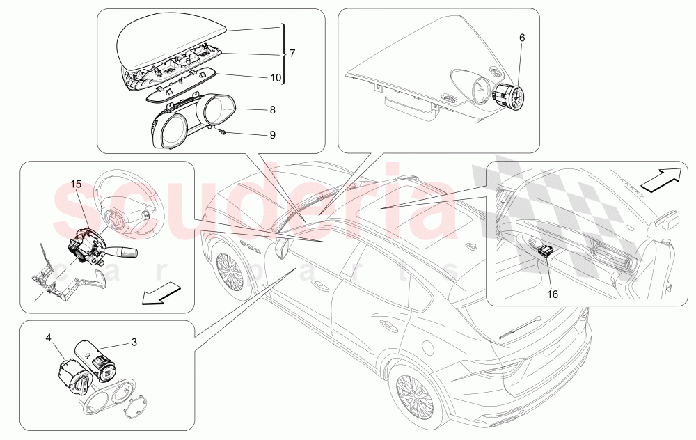 DASHBOARD DEVICES of Maserati Maserati Levante (2017+) S