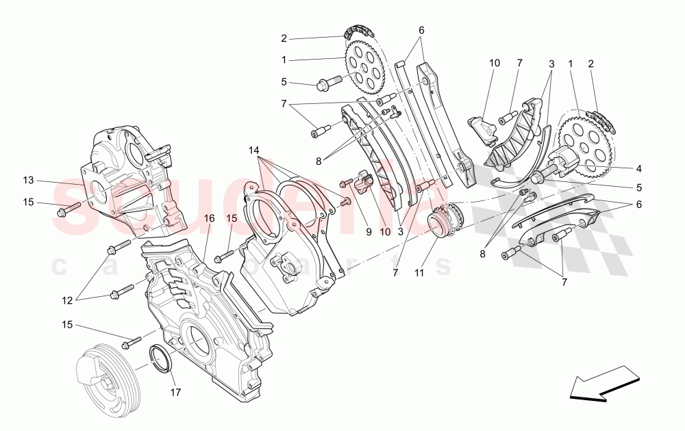 TIMING of Maserati Maserati Quattroporte (2013-2016) Diesel