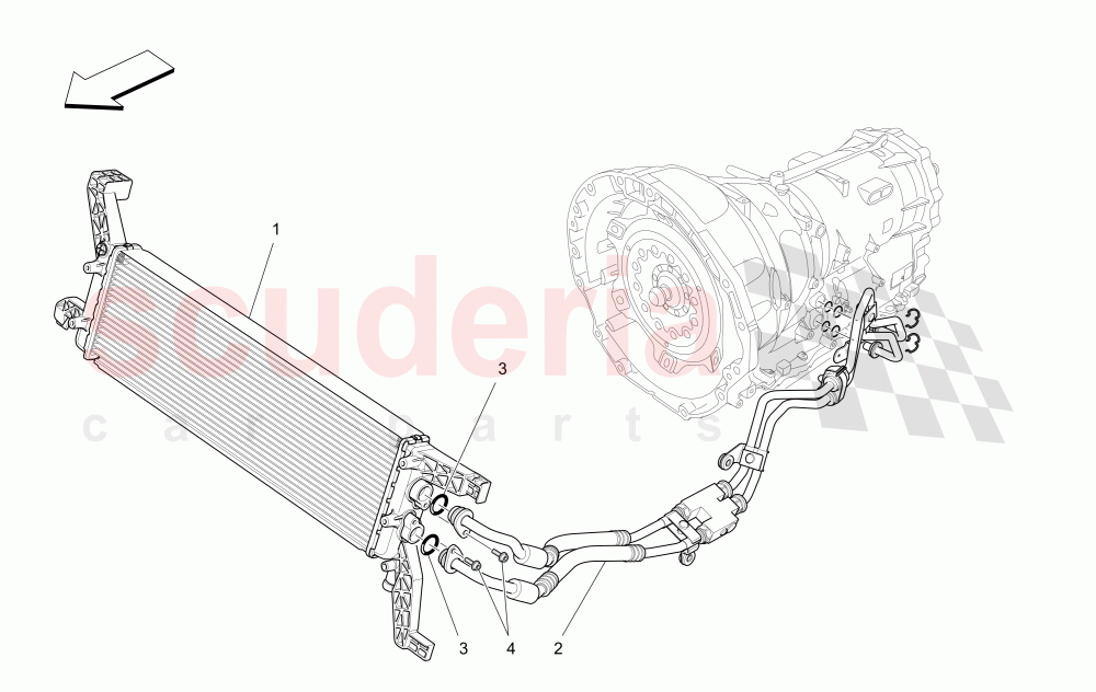 LUBRICATION AND GEARBOX OIL COOLING of Maserati Maserati Levante (2017+) Diesel