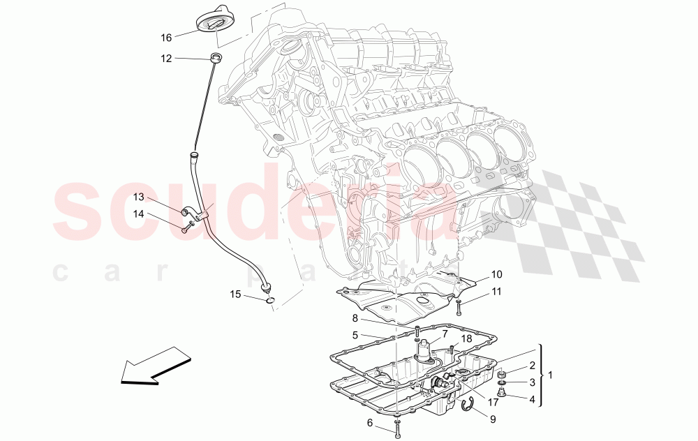 LUBRICATION SYSTEM: CIRCUIT AND COLLECTION of Maserati Maserati Quattroporte (2003-2007) Auto