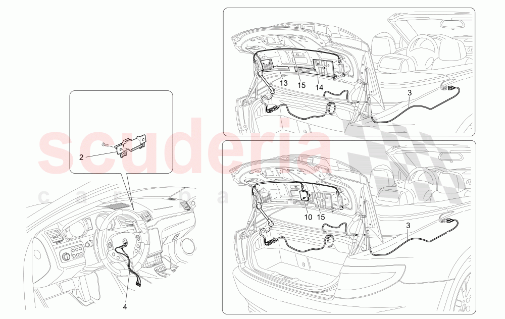 RECEPTION AND CONNECTION SYSTEM of Maserati Maserati GranCabrio (2016+) MC