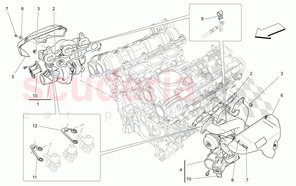 TURBOCHARGING SYSTEM: EQUIPMENTS of Maserati Maserati Ghibli (2017+) S Q4