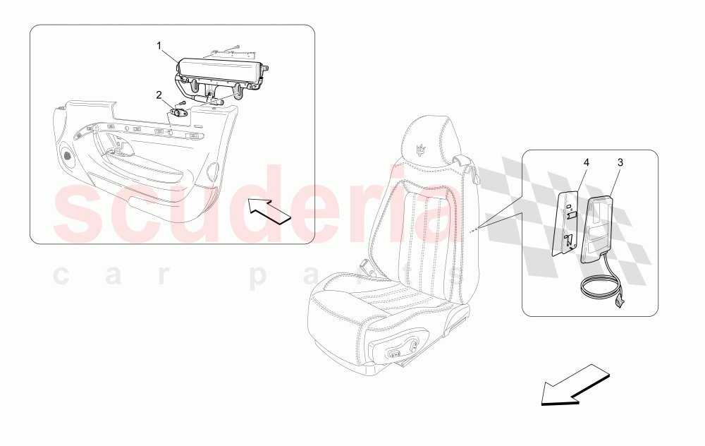 FRONT SIDE BAG SYSTEM of Maserati Maserati GranTurismo (2009-2012) S Auto