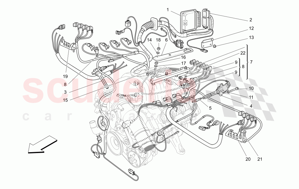 INJECTION - IGNITION DEVICE (Available with: "Spyder 90th Anniversary" Version) of Maserati Maserati 4200 Spyder (2005-2007) CC