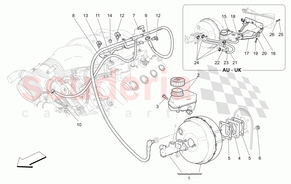 BRAKE SERVO SYSTEM of Maserati Maserati GranTurismo (2017+) Special Edition CC