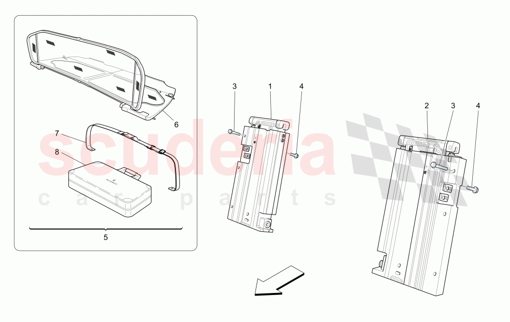 ELECTRICAL CAPOTE: ROLL BAR AND ACCESSORIES of Maserati Maserati GranCabrio (2016+) MC Centennial