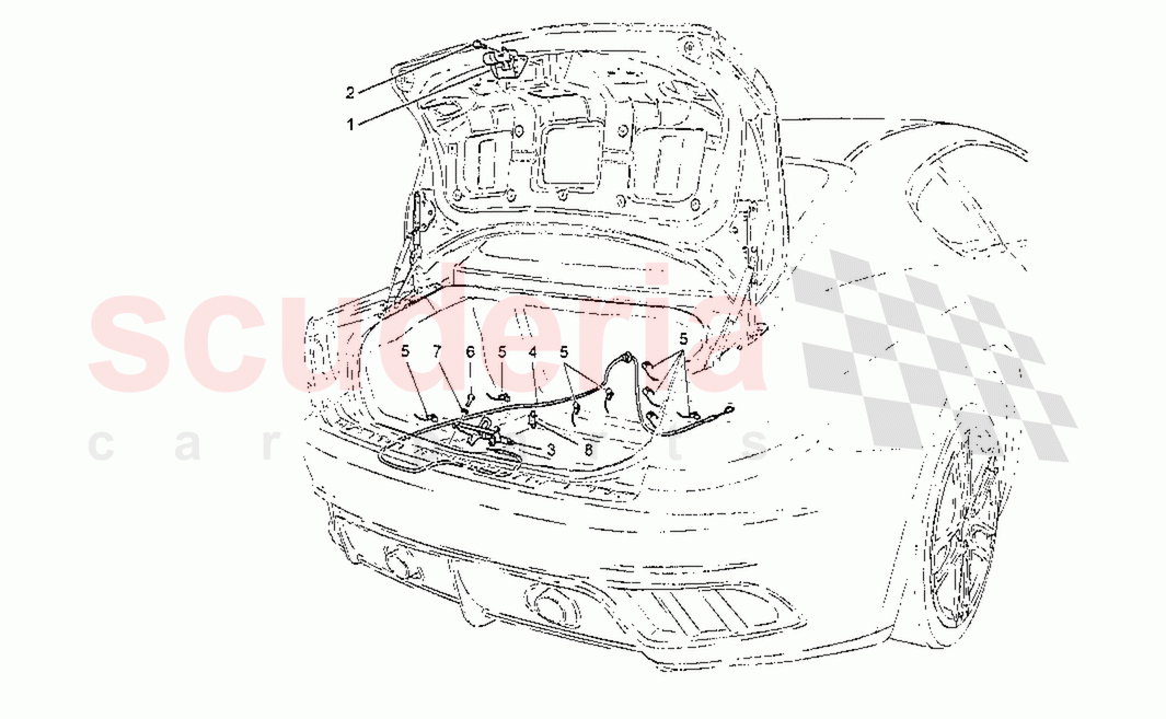 Rear Lid Opening Control of Maserati Maserati GranTurismo MC Stradale