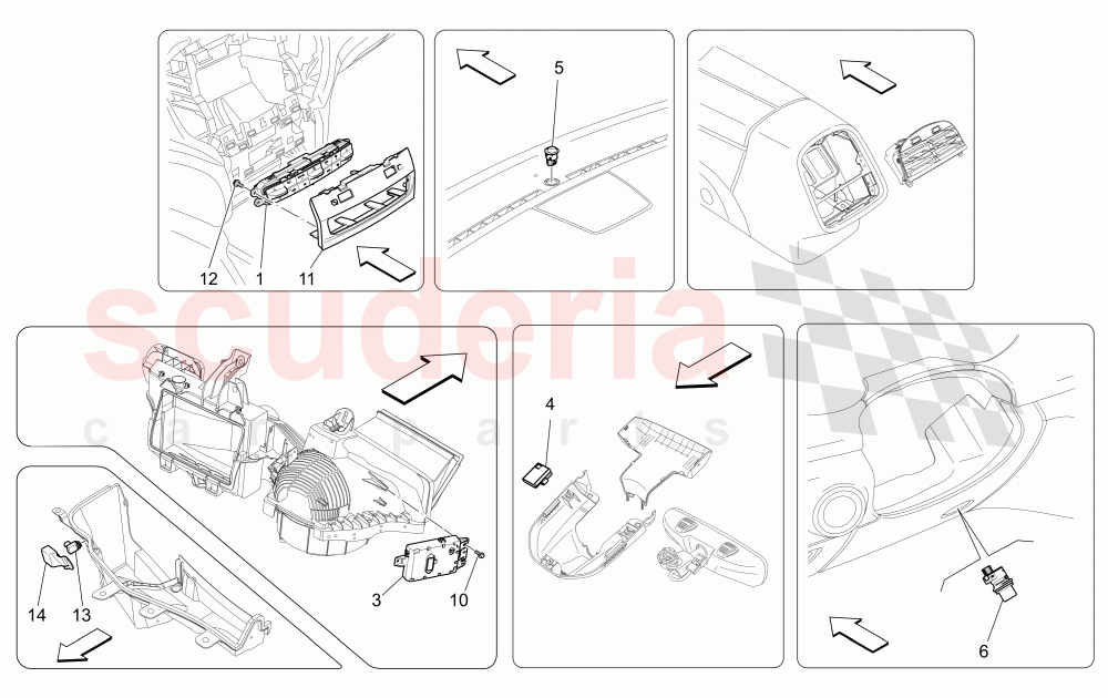 A/C UNIT: ELECTRONIC CONTROL of Maserati Maserati Ghibli (2017+) Diesel