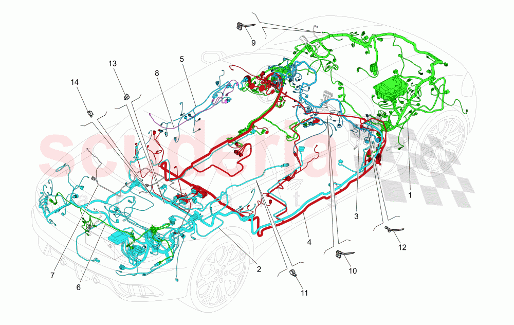 MAIN WIRING of Maserati Maserati GranCabrio (2013-2015) MC