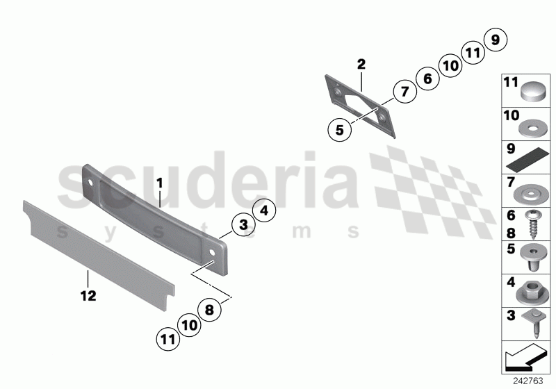 Registration plate mounting of Rolls Royce Rolls Royce Phantom Drophead Coupe