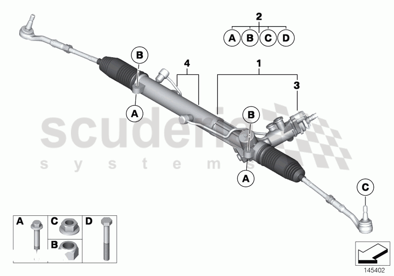 Hydro steering box of Rolls Royce Rolls Royce Phantom