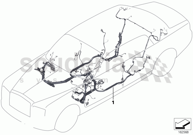 Main wiring harness of Rolls Royce Rolls Royce Phantom Extended Wheelbase