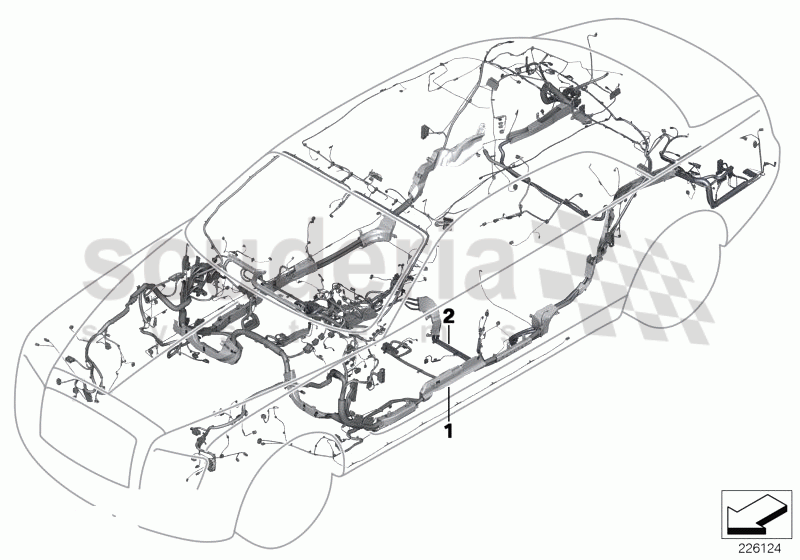 Main wiring harness, duplicate of Rolls Royce Rolls Royce Ghost Series I (2009-2014)