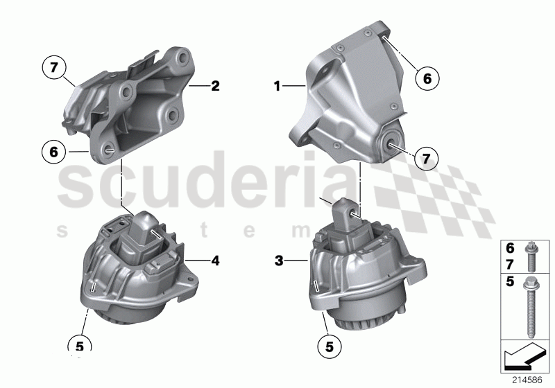 Engine Suspension of Rolls Royce Rolls Royce Ghost Series I (2009-2014)