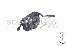 Switch unit steering column of Rolls Royce Rolls Royce Ghost Series I (2009-2014)