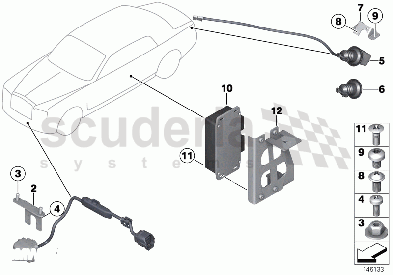 Front camera, reversing camera of Rolls Royce Rolls Royce Phantom Extended Wheelbase