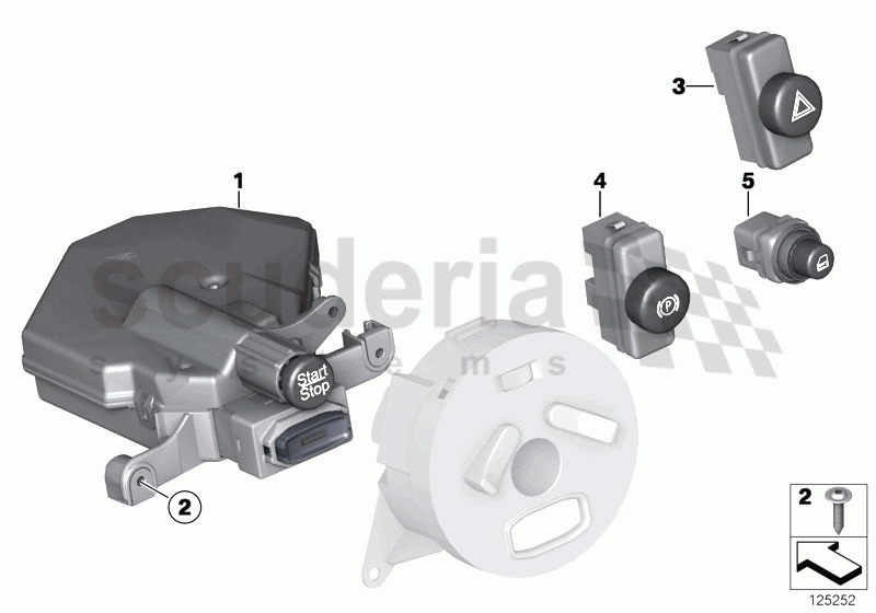 Switch, instrument panel of Rolls Royce Rolls Royce Phantom Extended Wheelbase