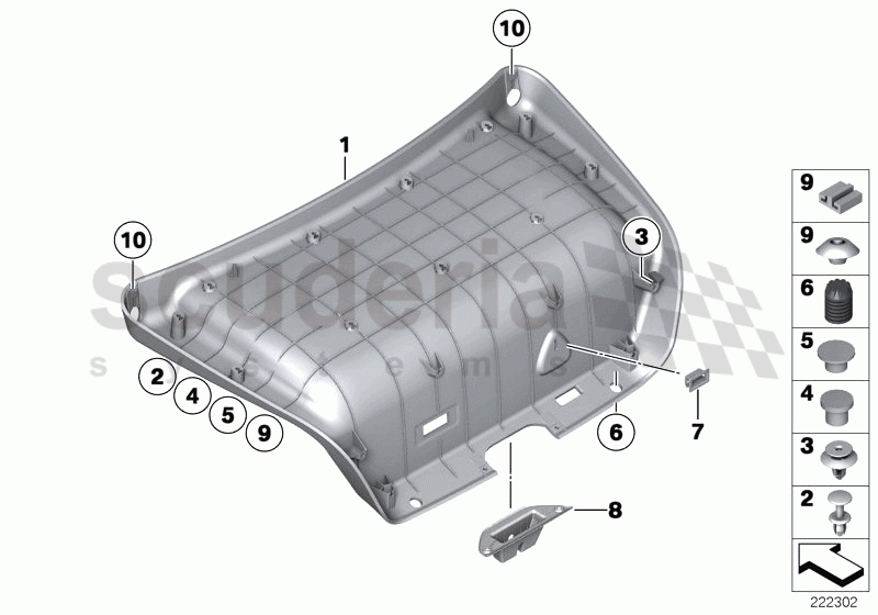 Trim panel, trunk lid of Rolls Royce Rolls Royce Ghost Series I (2009-2014)