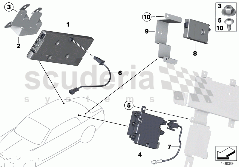 Antenna amplifier of Rolls Royce Rolls Royce Phantom Extended Wheelbase