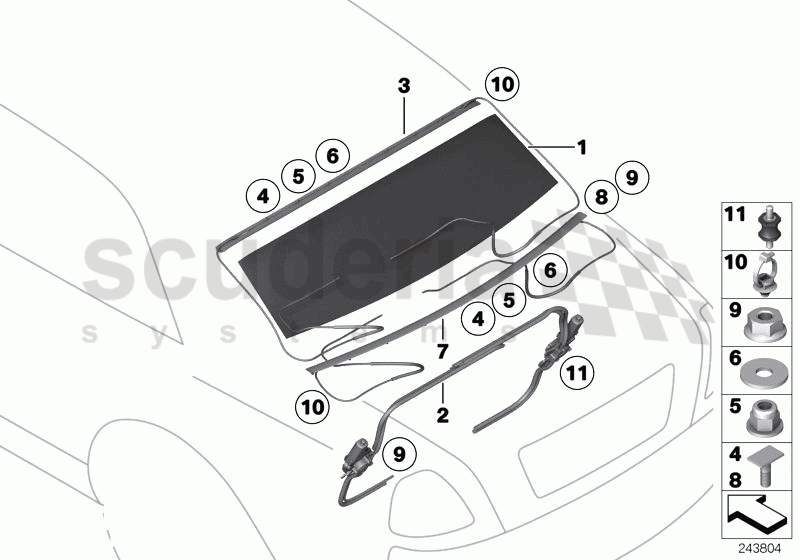 Sunblind of Rolls Royce Rolls Royce Ghost Series I (2009-2014)