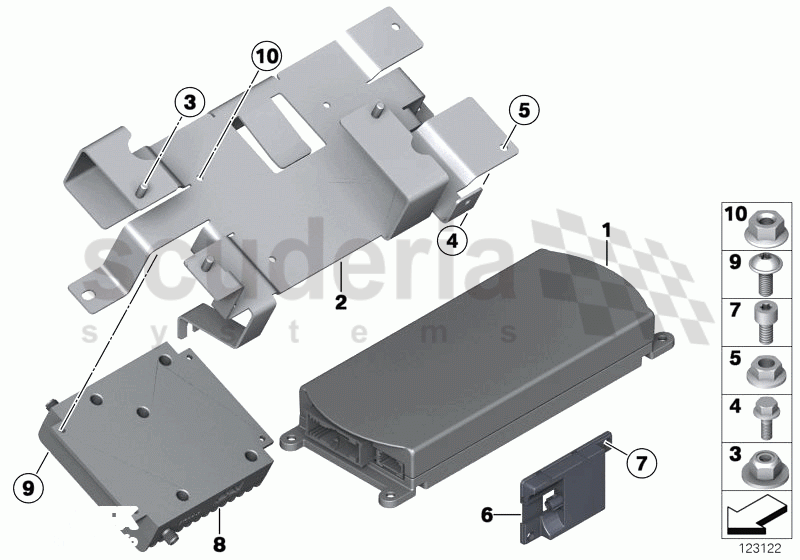 Individual parts, car phone of Rolls Royce Rolls Royce Phantom Extended Wheelbase