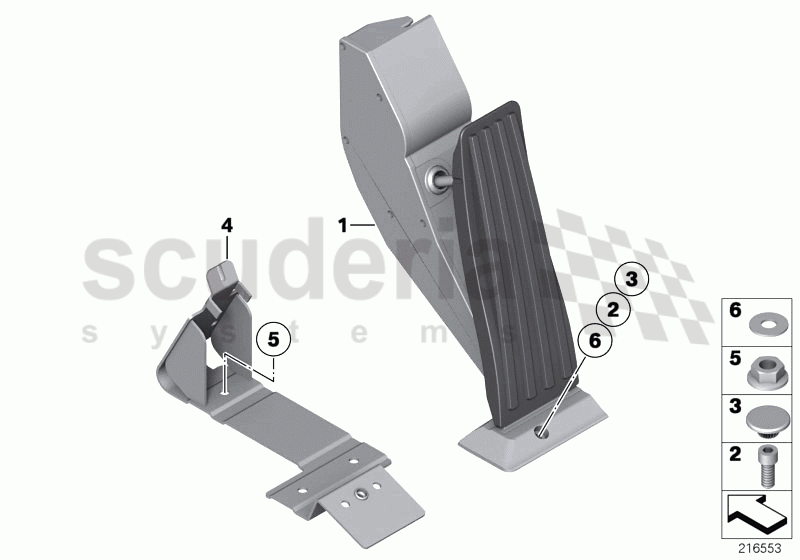 Acceleration/accelerator pedal module of Rolls Royce Rolls Royce Phantom Drophead Coupe